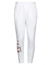 Dsquared2 Man Pants White Size Xl Cotton, Elastane