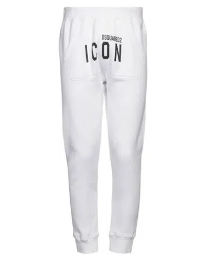 Dsquared2 Man Pants White Size M Cotton In White