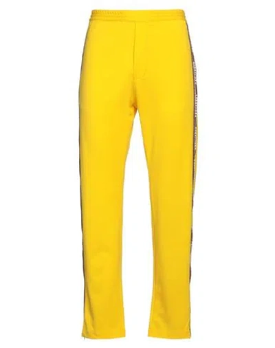Dsquared2 Man Pants Yellow Size L Polyester, Cotton