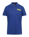 Dsquared2 Man Polo Shirt Blue Size Xxl Cotton