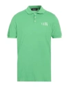 Dsquared2 Man Polo Shirt Green Size M Cotton