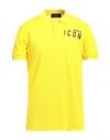 Dsquared2 Polo Shirts In Yellow