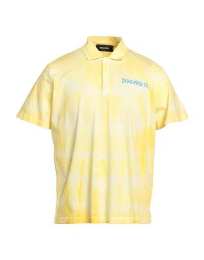 Dsquared2 Polo Shirts In Yellow