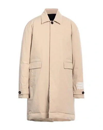 Dsquared2 Man Puffer Beige Size 44 Cotton, Elastane