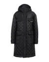 Dsquared2 Quilted Multipocket Parka With Hood In Black