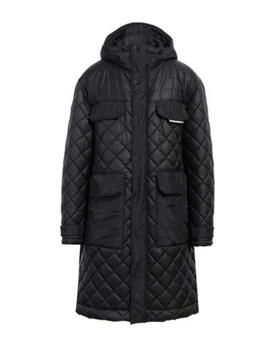 Dsquared2 Black Techno Down Polyester Parka With Hood