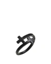 Dsquared2 Man Ring Black Size 10.25 Brass In Black