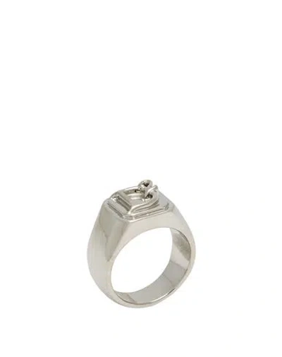 Dsquared2 Man Ring Silver Size L Brass