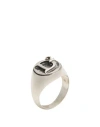 Dsquared2 Man Ring Silver Size L Metal In Silver