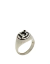 Dsquared2 Man Ring Silver Size L Metal In Silver