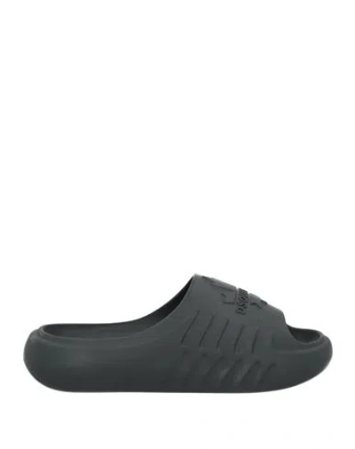 Dsquared2 Man Sandals Black Size 8-9 Rubber In Black