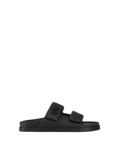 DSQUARED2 DSQUARED2 MAN SANDALS BLACK SIZE 8 CALFSKIN