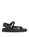 DSQUARED2 DSQUARED2 MAN SANDALS BLACK SIZE 8 CALFSKIN