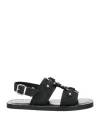 Dsquared2 Stud-detail Calf-leather Sandals In Black