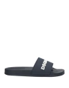 Dsquared2 Man Sandals Midnight Blue Size 7 Rubber