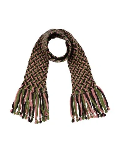 Dsquared2 Man Scarf Antique Rose Size - Wool, Polyamide In Pink