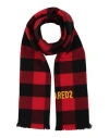 Dsquared2 Man Scarf Red Size - Wool In Red