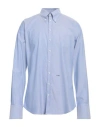 Dsquared2 Man Shirt Azure Size 44 Cotton In Brown