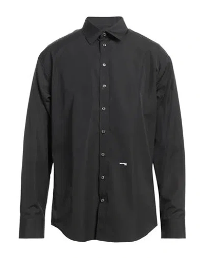 Dsquared2 Man Shirt Black Size 44 Cotton