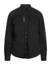 Dsquared2 Man Shirt Black Size 42 Cotton