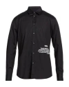 Dsquared2 Man Shirt Black Size 42 Cotton, Elastane