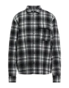 Dsquared2 Man Shirt Black Size 42 Wool, Polyamide In Black