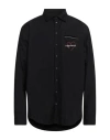 Dsquared2 Dropped Shoulder Shirt With Contrasting Logo In Black