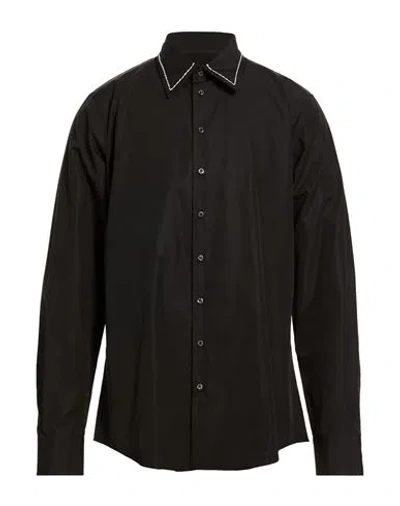 Dsquared2 Man Shirt Black Size 48 Cotton