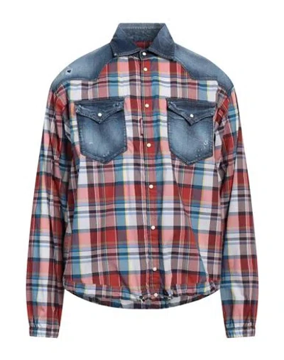 Dsquared2 Man Shirt Blue Size 48 Cotton, Elastane