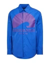 Dsquared2 Man Shirt Bright Blue Size 38 Cotton