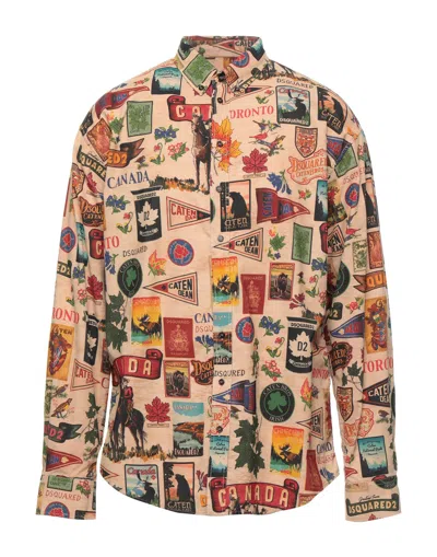 Dsquared2 Shirts In Beige