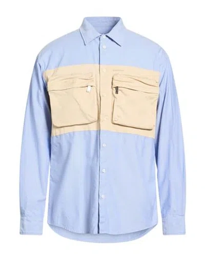 Dsquared2 Man Shirt Light Blue Size 38 Cotton In Multi