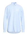 Dsquared2 Man Shirt Light Blue Size 46 Cotton In Multi