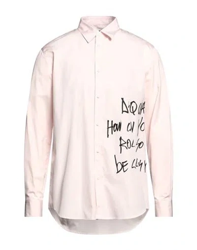 Dsquared2 Man Shirt Light Pink Size 44 Cotton