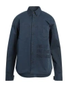 Dsquared2 Man Shirt Navy Size 46 Cotton, Elastane In Navy Blue