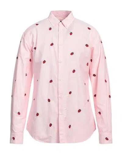 Dsquared2 Man Shirt Pink Size 44 Cotton