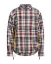 Dsquared2 Man Shirt Red Size 42 Linen, Cotton, Elastane In Red
