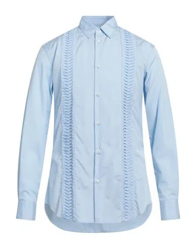Dsquared2 Man Shirt Sky Blue Size 38 Cotton