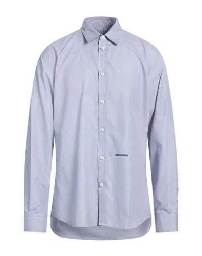 Dsquared2 Man Shirt Sky Blue Size 42 Cotton