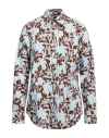 Dsquared2 Man Shirt Sky Blue Size 44 Cotton