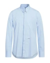 Dsquared2 Man Shirt Sky Blue Size 46 Cotton