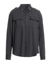 Dsquared2 Man Shirt Charcoal Size 42 Virgin Wool, Elastane In Grey