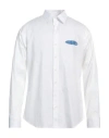 Dsquared2 Man Shirt White Size 38 Cotton, Elastane In White