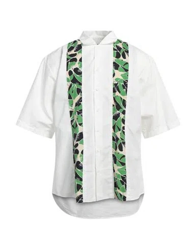 Dsquared2 Man Shirt White Size 38 Cotton, Polyamide