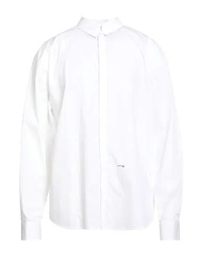 Dsquared2 Man Shirt White Size 42 Cotton