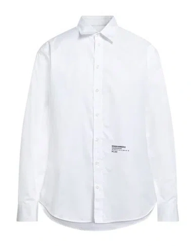 DSQUARED2 DSQUARED2 MAN SHIRT WHITE SIZE 42 COTTON