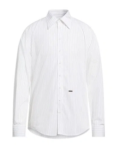 Dsquared2 Man Shirt White Size 42 Cotton