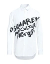 Dsquared2 Man Shirt White Size 44 Cotton In White