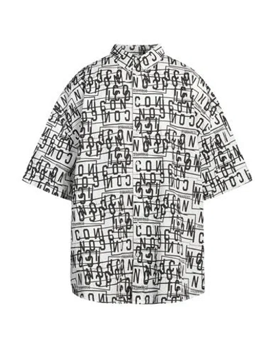 Dsquared2 Man Shirt White Size 42 Cotton