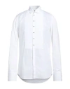 Dsquared2 Man Shirt White Size 44 Cotton In White